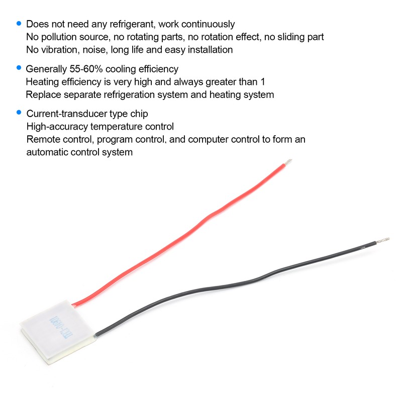 Thermoelectric Cooler Module Semiconductor Electronic Refrigeration 25x25mm TEC1‑04901 5V1A