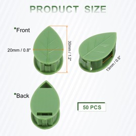 HARFINGTON 50pcs Plant Wall Clips Self-Adhesive Plant Climbing Wall Fixture Clips Plant Vine Traction Invisible Wall Vines Fixing Clips with 50pcs Sticker for Indoor Outdoor Decoration