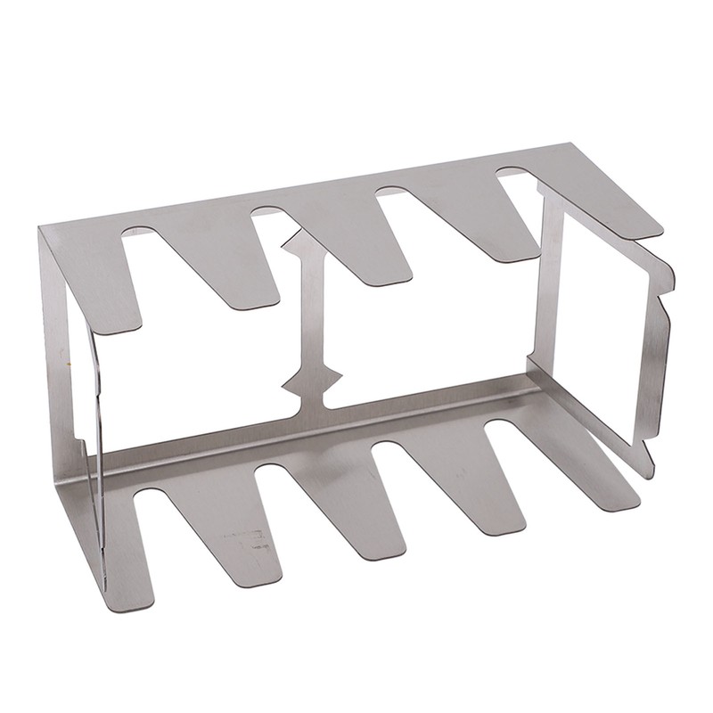 BBQ Skewer Rack Lightweight Portable Sturdy Structure Stainless Steel Wear