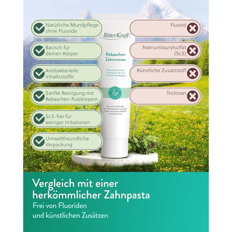 Bitterkraft! Hildegard von Bingen Toothpaste, 6 x 75 ml, Vine