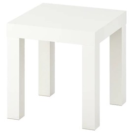 New Lack Side Table, White 13 3/4x13 3/4"