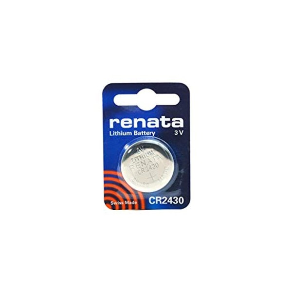 Renata CR2430 Lithium Coin Cell Battery - 1 Piece Retail Packaging