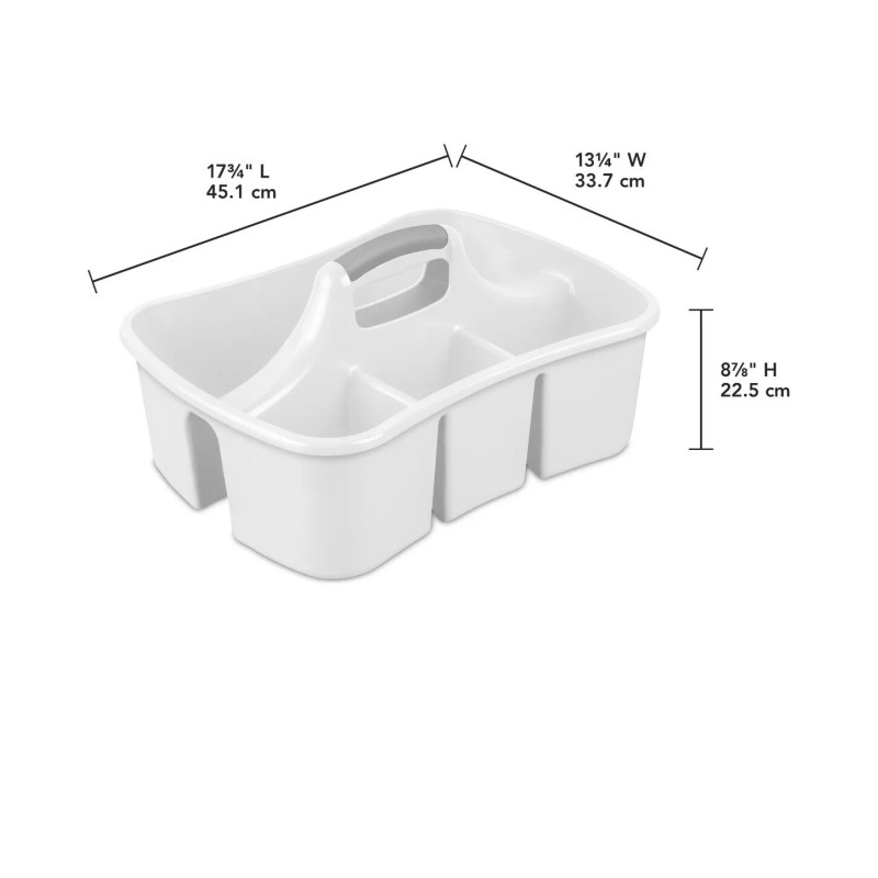 Sterilite Divided Ultra Caddy 17.75 L x 13.25 D x