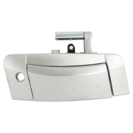 TRQ Left Exterior Door Handle Silver Drivers Side Compatible with 2003-2007 Nissan 350Z
