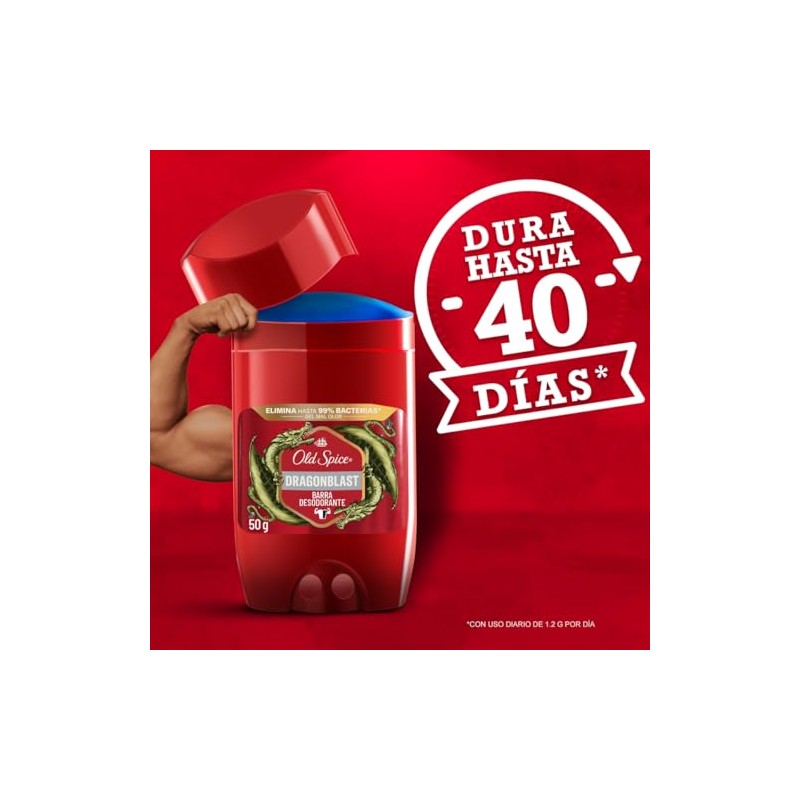 OLD SPICE, Desodorante en Barra, Dragonblast, Aroma a Cedro, Cuidado