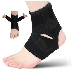 Ankle Support, Ultra Thin, For Sports, Ankle Protector, Breathable, Protects Sprained Foot Joints and Ligaments, Relieves Ankle Fixation Pain, Prevents Sprains, Unisex, Can be Used for Both Left and