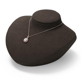 Oirlv Jewellery Bust Velvet Jewellery Display Bust Necklace Display Bust Necklace Storage Chest Jewellery Chest for Pendant Storage and Display