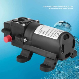 ViaGasaFamido Water Pressure Diaphragm Pump, DC 24V 70W 6L/Min Double Side Straight Pipe Self Priming Sprayer Pump for RV Marine Boat Lawn