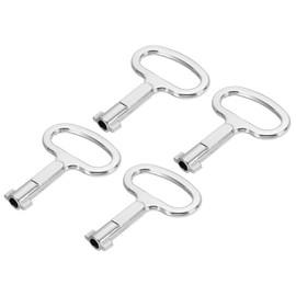 PATIKIL Triangle Spanner Key, 4 Pack Universal Utility Keys Triangular Socket Panel Keys Cabinet Key Lift Door Lock Key for Elevator Electric Gas Water Meter Box