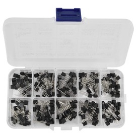 CYTGOUPER 200 Pieces Transistors Assortment Kit, 10 Values BC327‑BC558, NPN PNP Power Transistors for DIY Electronics, Electric Vehicles, Communication Transmission