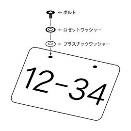 Stainless Steel SUS304 License Bolt 軽自動車/Tool without