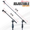 AxcessAbles One-Handed Mic Stand| Clutch Height Adjustment Tripod Microphone Stand