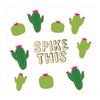 X&O Paper Goods X&O Paper Goods White and Green Cactus"Spike