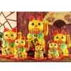 thefancypumpkin 13" Waving Lucky Fortune Cat Maneki Neko Japanese Porcelain