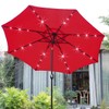 Sunnyglade 9' Solar 24 LED Lighted Patio Umbrella with 8