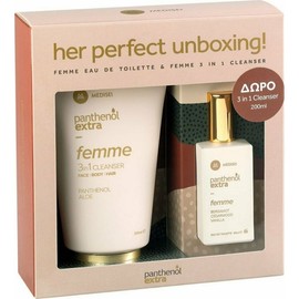 Panthenol Extra Promo Femme Eau de Toilette 50ml & Gift Panthenol Extra Femme 3 in 1 Cleanser, 200ml