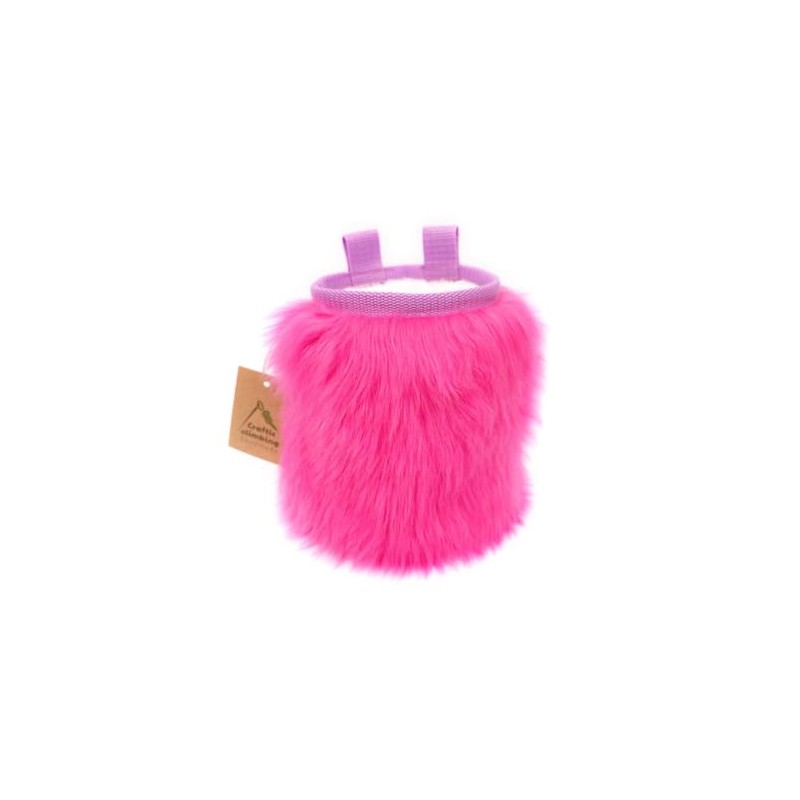 Furry Chalkbag Crafty Climbing, Design: Pink Furry