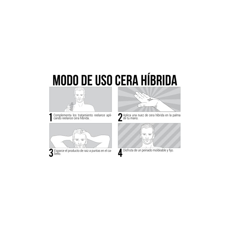 Gel Cera Híbrida para Peinar anti caída de Cabello 120