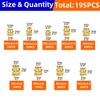 NexSync 195Pcs M2 M3 M4 M5 Threaded Inserts Assortment Kit
