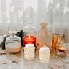 Luxshiny 4 Pcs Wicker Woven Tea Light Candle Holder Decorative