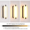 ZEROUNO 14.2 inch Alabaster Wall Sconces, Natural Marble Wall lamp,Dimmable