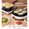 HUPECHAM 4-Cup Egg Pan Nonstick, and Granite Egg Frying Pan,