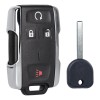 Llavero De Repuesto Para Chevy Silverado Colorado Gmc Canyon Negro