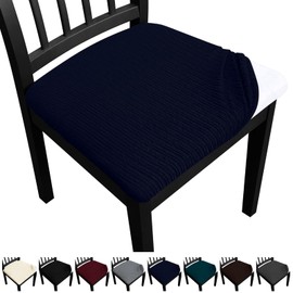 Fafua Dining Chair Seat Covers, Washable Dining Room Chair Seat Covers Set of 6, Removable Kitchen Seat Covers Chair Covers for Dining Chairs