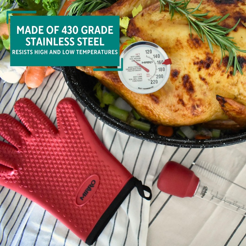 MIRRO 5in Stainless Steel Meat Thermometer