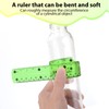 Grevosea 2 PCS Flexible Ruler Bendable Unbreakable Safe Soft Transparent