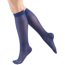 Truform Sheer Compression Stockings, 15-20 Mmhg, Women's Knee High Length, 20 Denier Purple, Pack of 1