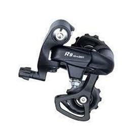 microSHIFT | R8 Rear Derailleur | 8 and 9 Speed | Short Cage | Black