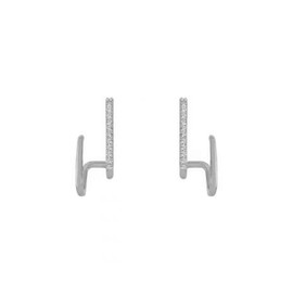 Punk Kristall Krallen Ohrringe Krallen Manschetten Ohrringe C Form Ohrringe Vintage Krallen Ohrringe Minimale Ohrenumwälzungen Ohrringe Piercing Krallen Ohrringe Frauen Mädchen Geschenk (Silber)