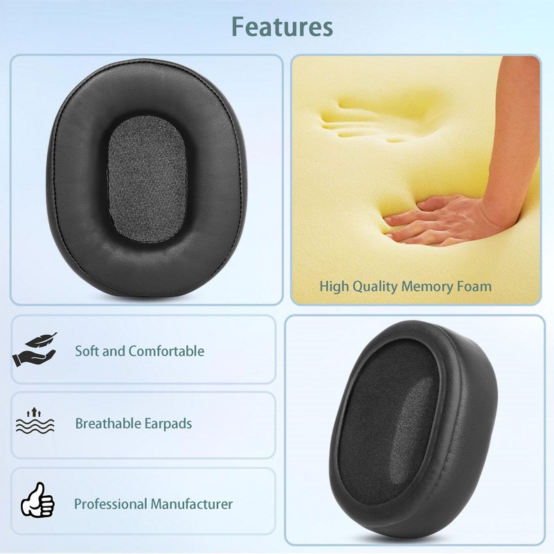 HAIZEEN Ear Pads Compatible with Roccat Khan Aimo Headset Ear