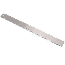 16.53 x 1.45 inch Practical Notched Fret Board Straight Edge Luthiers Tool for Guitars Neck Leveling