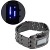 LED Watch Unique Binary Time Mode Display Convex Arc Structure