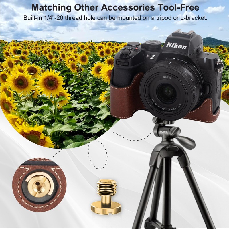 VOVMOEYA Protective Camera Case for Nikon Z50 II Mirrorless Camera,for