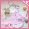 Guinea Pig Clothes,Soft Bunny Ferret Clothes with Pet Rabbit Harness