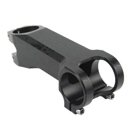 Bike Stem Minus 17 Degrees Black Hollow Design CNC Process Glossy Appearance Replaceable Mountain Bike Handlebar Stem Riser 90mm