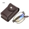 Reading Glasses Blue Light Blocking Anti Fatigue Folding Presbyopic Glasses