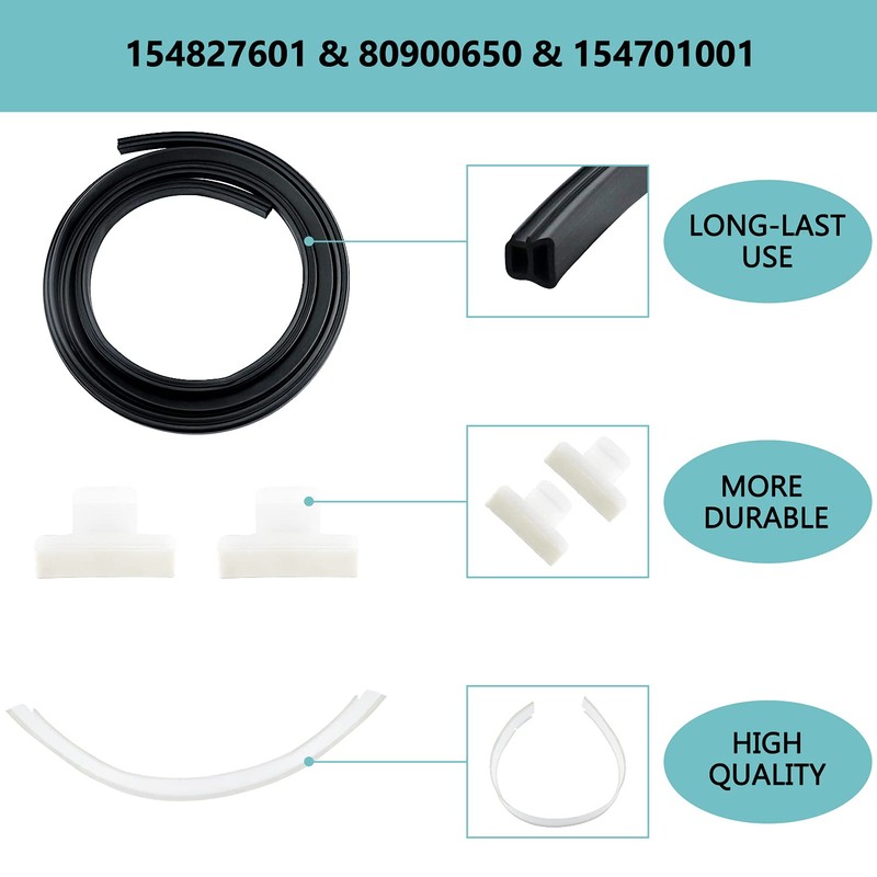 Cenipar 154827601 Dishwasher Tub Gasket Replacement Door Seal,80900650 Lower Seal