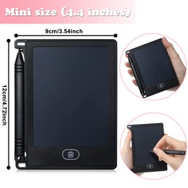 Zonon LCD Writing Tablet Mini Electronic Doodle Board Graphics Educational Toys Learning Writing Pad Erasable Drawing Pad Reusable Preschool Art Toys for Kids Birthday, 4.72 x 3.54 Inches (30 pcs)