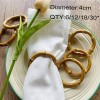 Unbranded 6/12/18/30 Pcs-Bamboo Table Napkin Rings Party Restaurant Hotel Serviette-buck