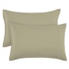 PiccoCasa Zippered Pillowcases, 100% Brushed Microfiber Polyester Pillow Case Cover,