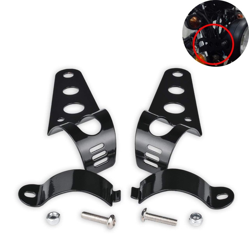 Karun Universal Motorcycle Headlight Stay, Front Fork Mount (Headlight Stay)