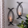 Set of Two Metal Wall Sconces Home Decor Metal Wall