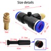 CESFONJER Irrigation Spray Nozzles, 8Pcs Brass Misting Nozzle Connect 10mm