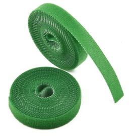 IFNOW Garden Tie Hook and Loop Green Strap Plant Supports Gentle on Plants Plant Ties Garden Tape for Plant, Reusable Adjustable Thicker Support for Growing, Strong Grip (0.79in x 16.4ft 2rolls)