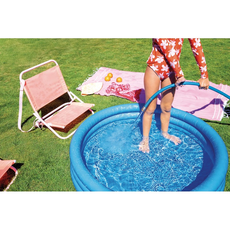 INTEX 59416EP Crystal Blue Inflatable Kiddie Swimming Pool, 45in x