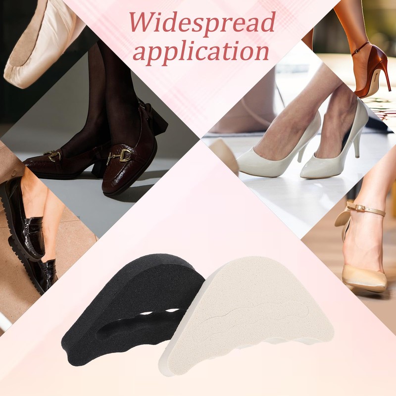 4 Pairs Shoe Filler Inserts, Adjustable Toe Inserts for Shoes